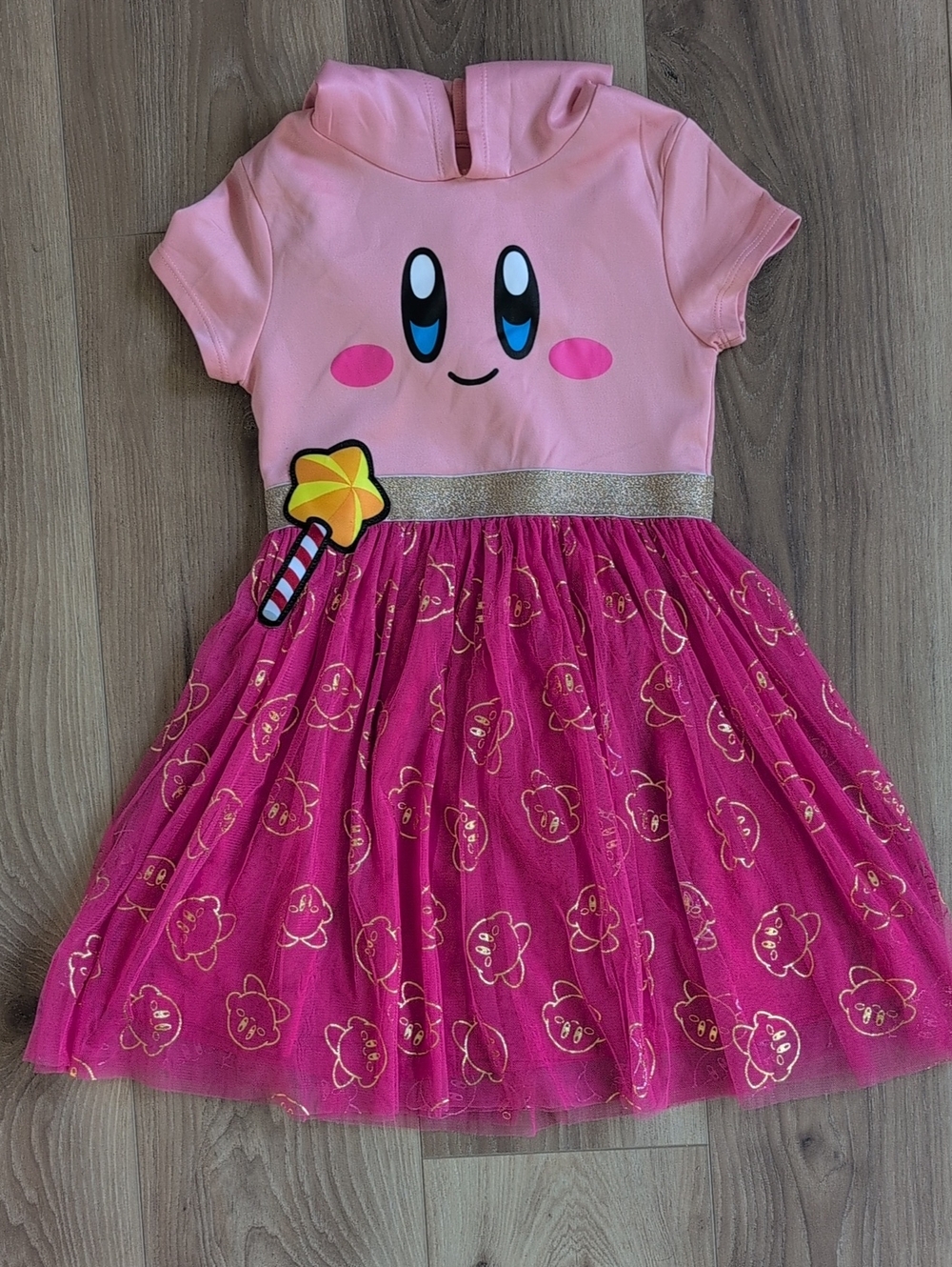 Pink Kirby Character Tulle Dress